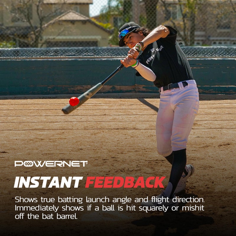 PowerNet Micro Crusher Training Baseballs, Baseball Hitting Trainer for Improved Speed, Power & Coordination, Batting Practice Baseballs 12 Pack (Red) - Image 4